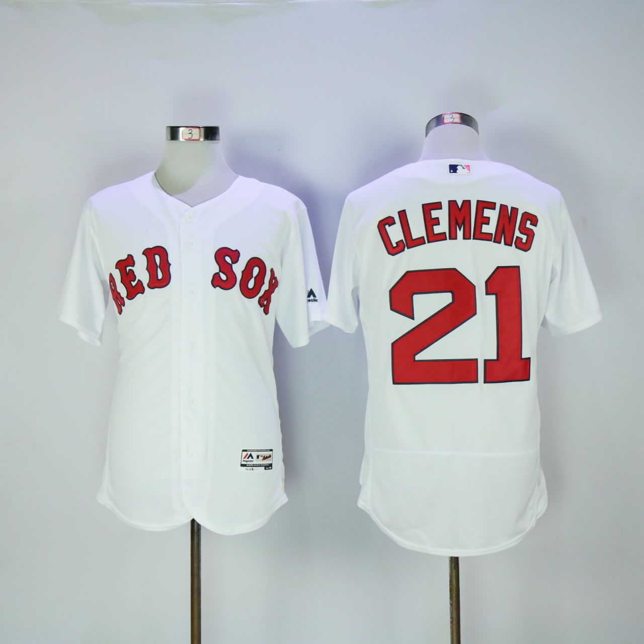 Men Boston Red Sox 21 Clemens White MLB Jerseys